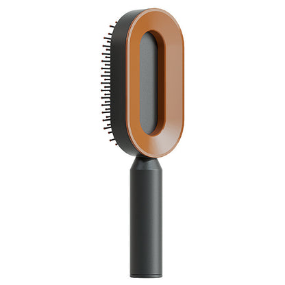 Brosse à cheveux autonettoyante pour femmes,                       nettoyage à une touche, perte de cheveux, Airbag, Massage du cuir chevelu, peigne antistatique