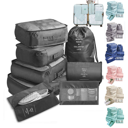 Sac séparateur de bagages, ensemble de 8 pièces, rangement de voyage pour vêtements, sous-vêtements et chaussures, organisateur, sac Cube d'emballage