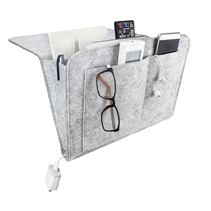 rangement intelligent , poche en feutre, Table suspendue de chevet, canapé, chambre à coucher, support organisateur, sac de rangement pratique antidérapant