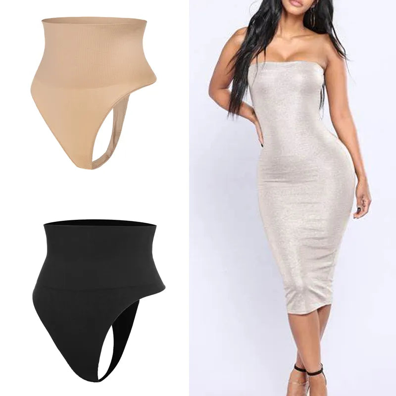 Taille haute ventre contrôle culottes femmes string culotte Shaper sous-vêtements amincissants bout à bout ventre façonnage Cincher bref corps Shaper